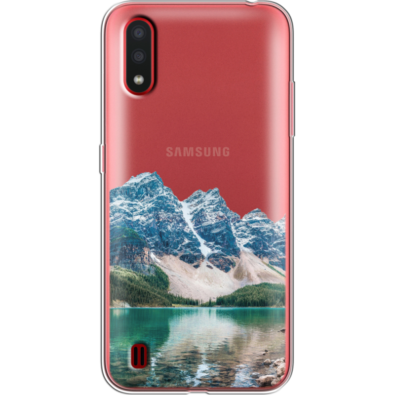 Прозрачный чехол BoxFace Samsung A015 Galaxy A01 Blue Mountain