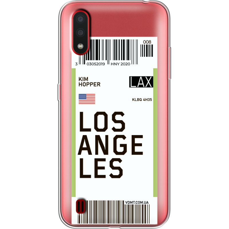 Прозрачный чехол BoxFace Samsung A015 Galaxy A01 Ticket Los Angeles