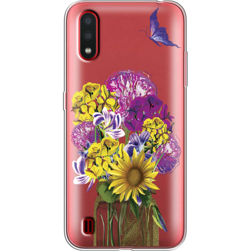 Прозрачный чехол BoxFace Samsung A015 Galaxy A01 My Bouquet