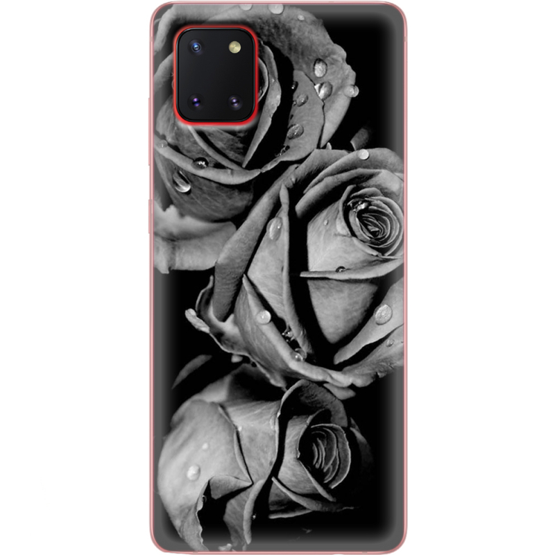 Чехол BoxFace Samsung N770 Galaxy Note 10 Lite Black and White Roses