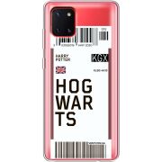 Прозрачный чехол BoxFace Samsung N770 Galaxy Note 10 Lite Ticket Hogwarts