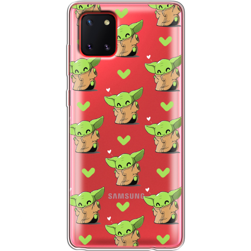 Прозрачный чехол BoxFace Samsung N770 Galaxy Note 10 Lite Pattern Baby Yoda