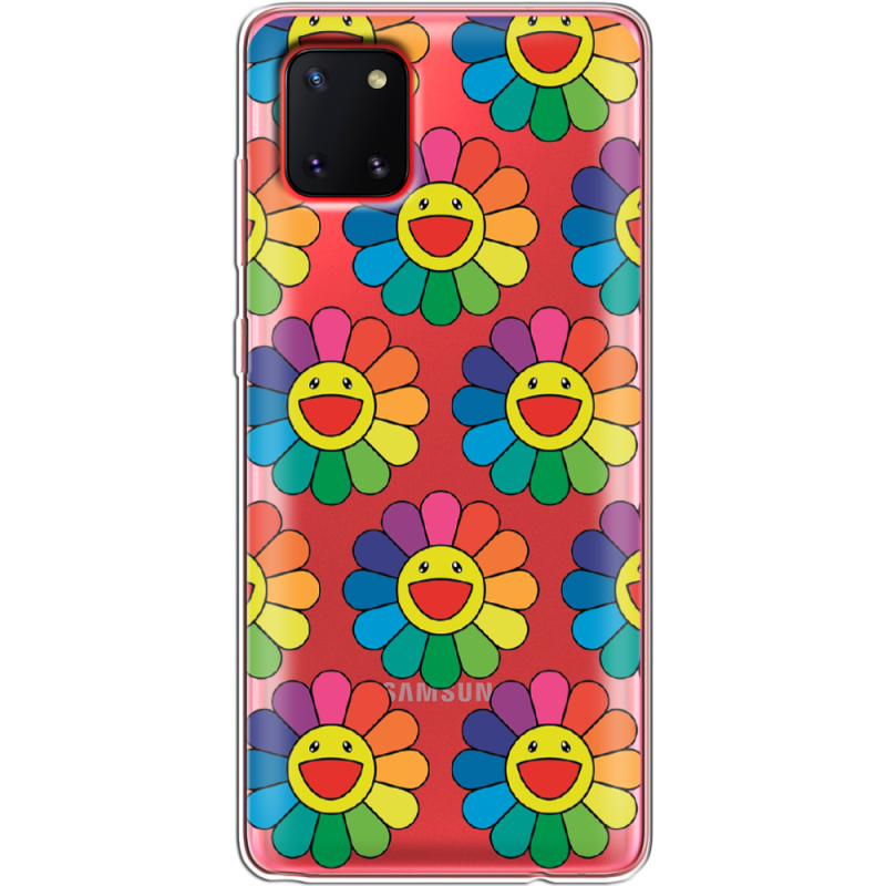 Прозрачный чехол BoxFace Samsung N770 Galaxy Note 10 Lite Hippie Flowers