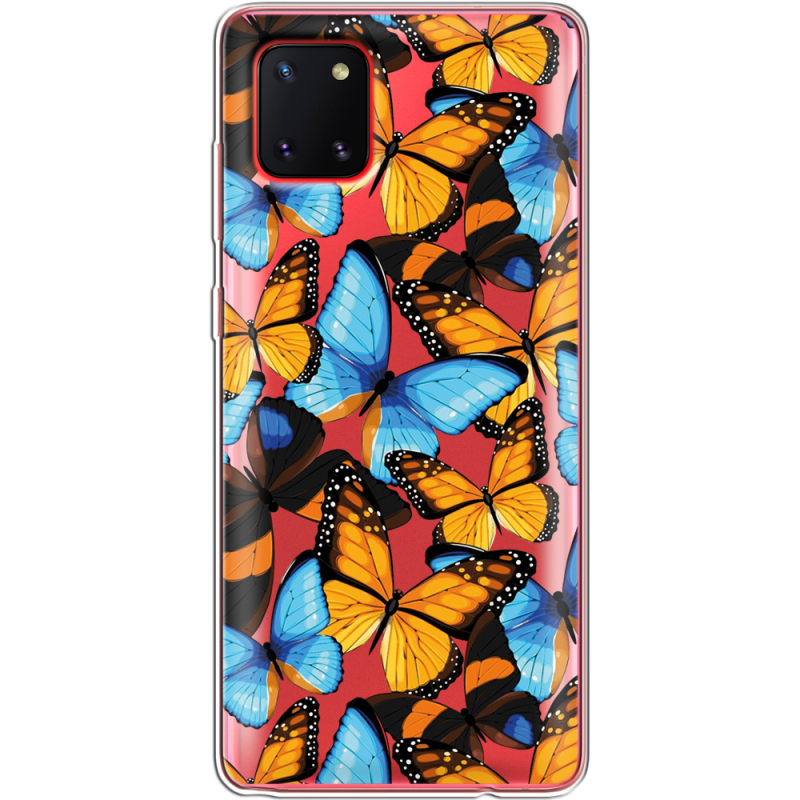 Прозрачный чехол BoxFace Samsung N770 Galaxy Note 10 Lite Butterfly Morpho