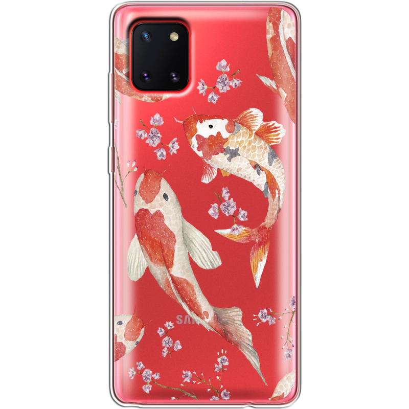 Прозрачный чехол BoxFace Samsung N770 Galaxy Note 10 Lite Japanese Koi Fish