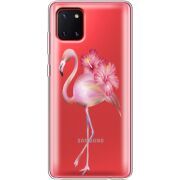Прозрачный чехол BoxFace Samsung N770 Galaxy Note 10 Lite Floral Flamingo