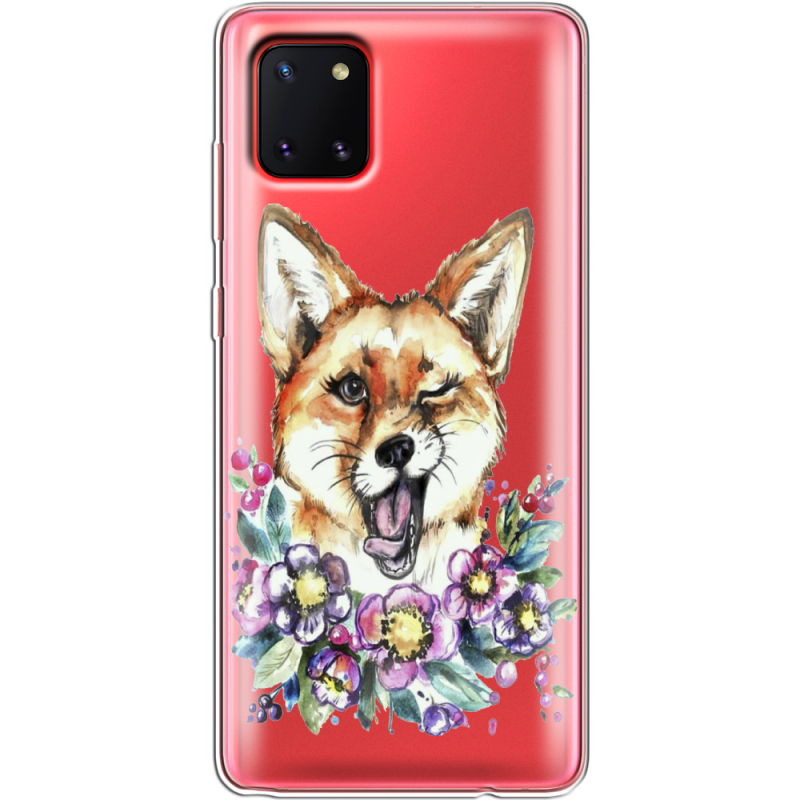 Прозрачный чехол BoxFace Samsung N770 Galaxy Note 10 Lite Winking Fox