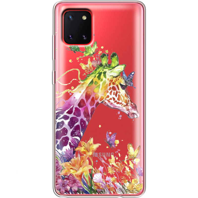 Прозрачный чехол BoxFace Samsung N770 Galaxy Note 10 Lite Colorful Giraffe