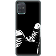 Чехол BoxFace Samsung A715 Galaxy A71 Black Sneakers