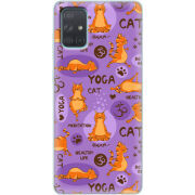 Чехол BoxFace Samsung A715 Galaxy A71 Yoga Cat