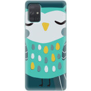 Чехол BoxFace Samsung A715 Galaxy A71 Green Owl