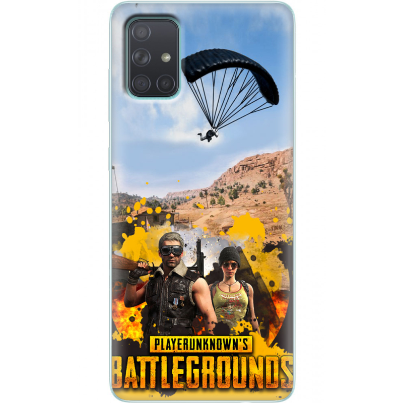 Чехол BoxFace Samsung A715 Galaxy A71 Pubg parachute