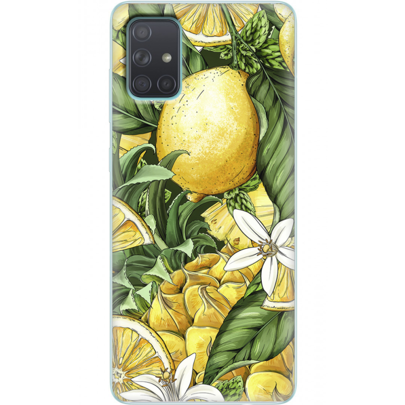 Чехол BoxFace Samsung A715 Galaxy A71 Lemon Pattern