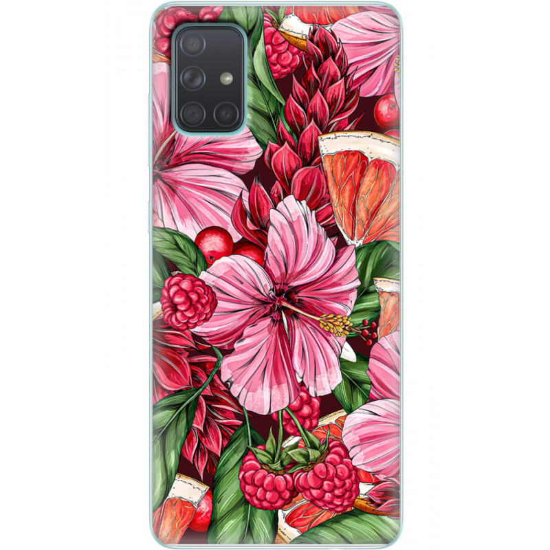 Чехол BoxFace Samsung A715 Galaxy A71 Tropical Flowers
