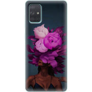 Чехол BoxFace Samsung A715 Galaxy A71 Exquisite Purple Flowers
