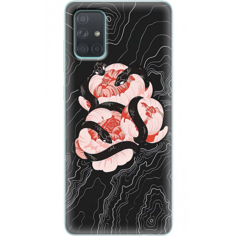 Чехол BoxFace Samsung A715 Galaxy A71 Snake Rose