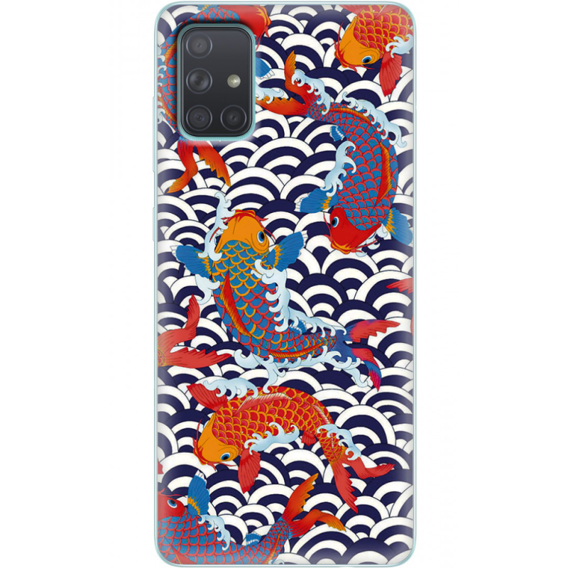 Чехол BoxFace Samsung A715 Galaxy A71 Koi Fish