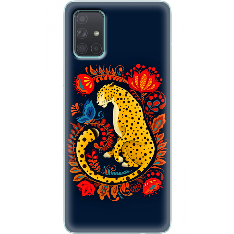 Чехол BoxFace Samsung A715 Galaxy A71 Petrykivka Leopard