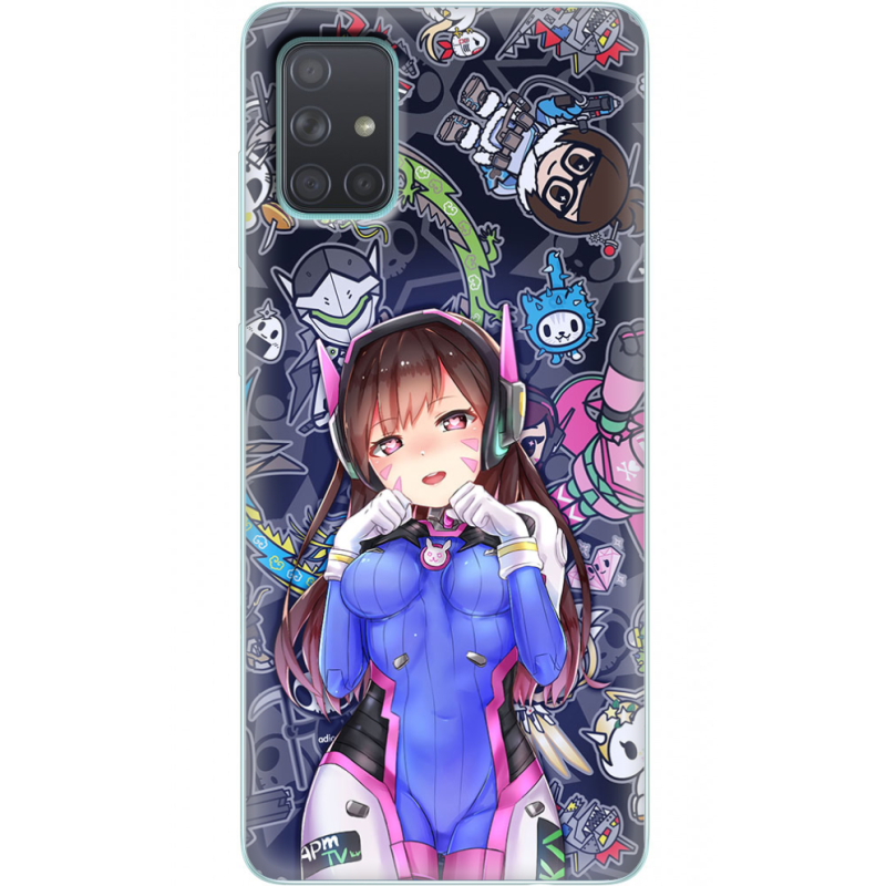 Чехол BoxFace Samsung A715 Galaxy A71 Overwatch D.VA