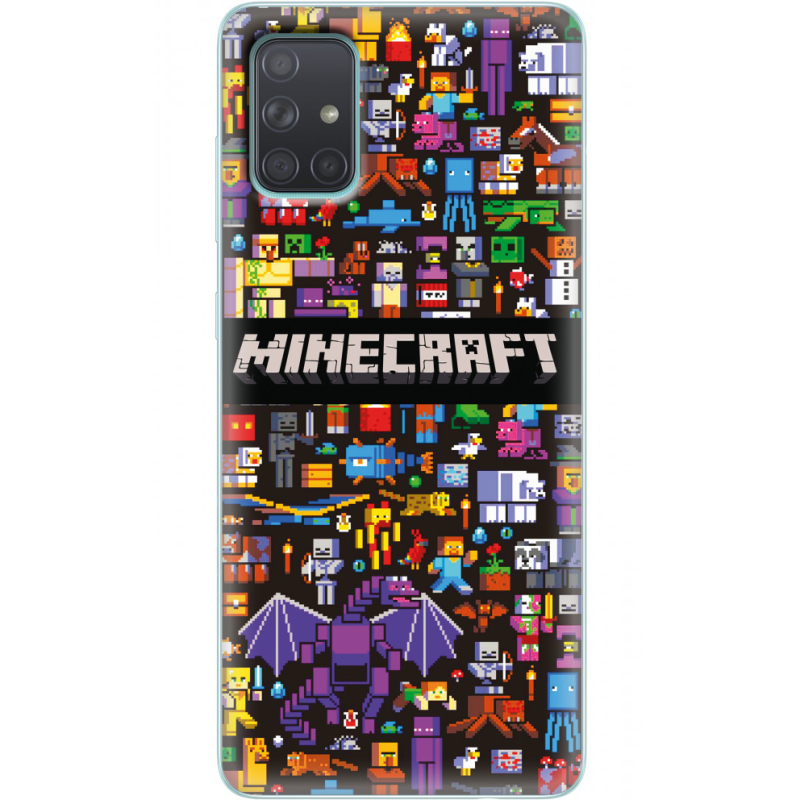 Чехол BoxFace Samsung A715 Galaxy A71 Minecraft Mobbery