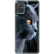 Чехол BoxFace Samsung A715 Galaxy A71 English cat