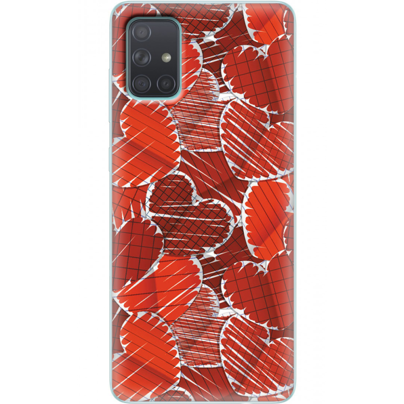 Чехол BoxFace Samsung A715 Galaxy A71 Heart Strings