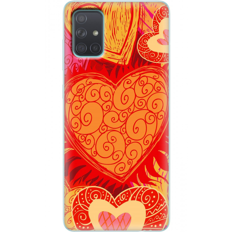 Чехол BoxFace Samsung A715 Galaxy A71 Warm Hearts