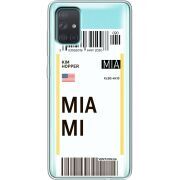 Прозрачный чехол BoxFace Samsung A715 Galaxy A71 Ticket Miami