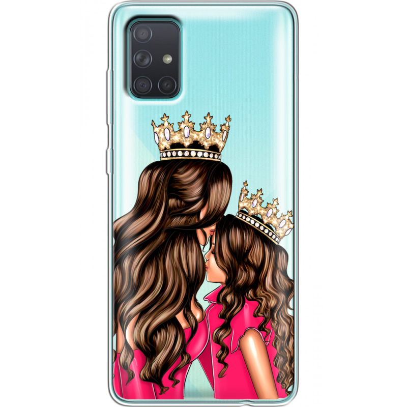 Прозрачный чехол BoxFace Samsung A715 Galaxy A71 Queen and Princess