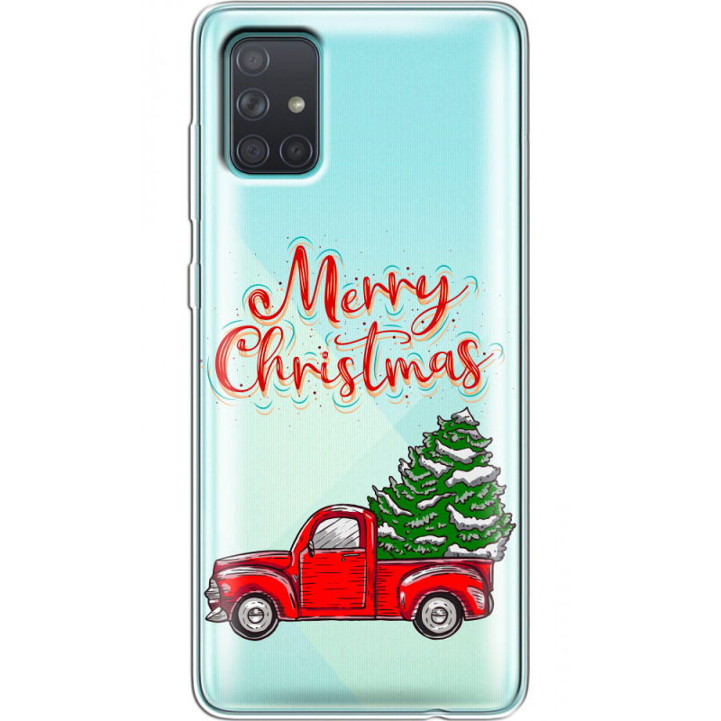 Прозрачный чехол BoxFace Samsung A715 Galaxy A71 Holiday Car