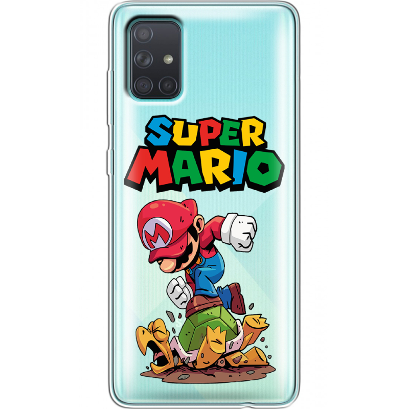 Прозрачный чехол BoxFace Samsung A715 Galaxy A71 Super Mario