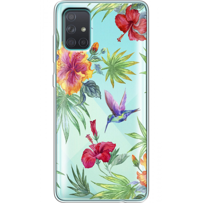 Прозрачный чехол BoxFace Samsung A715 Galaxy A71 Tropical