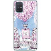 Чехол со стразами Samsung A715 Galaxy A71 Perfume bottle