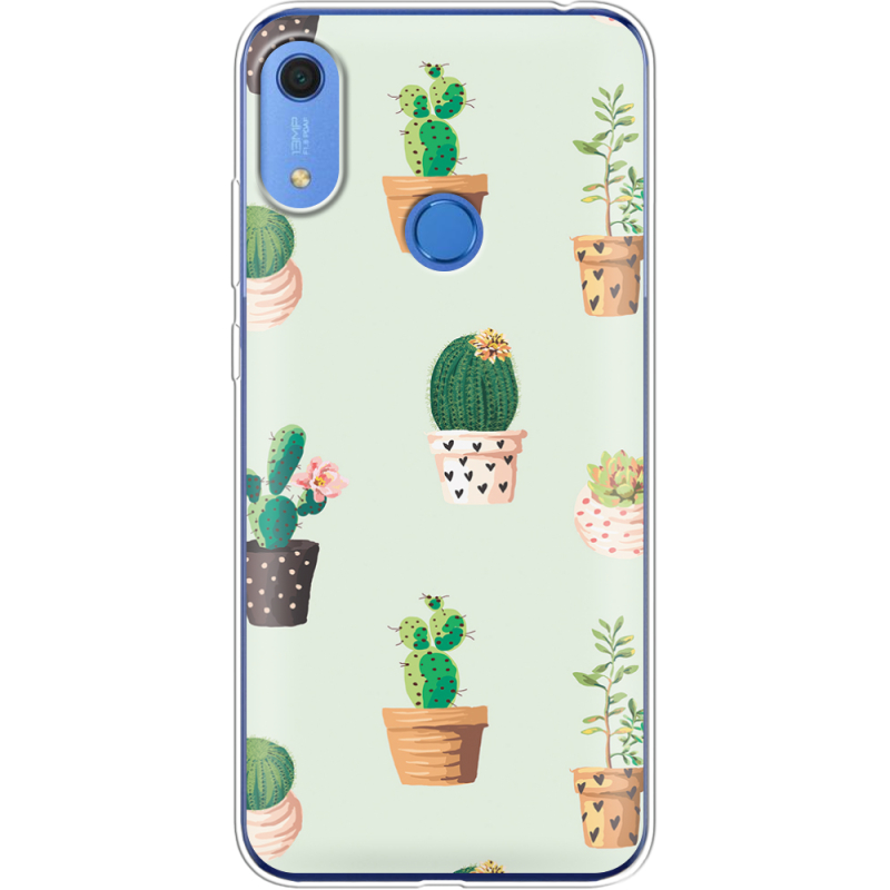 Чехол BoxFace Huawei Y6s L-green Cacti