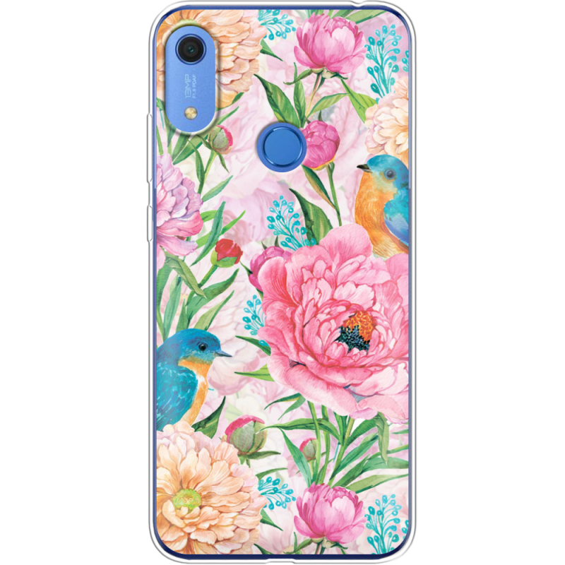 Чехол BoxFace Huawei Y6s Birds in Flowers