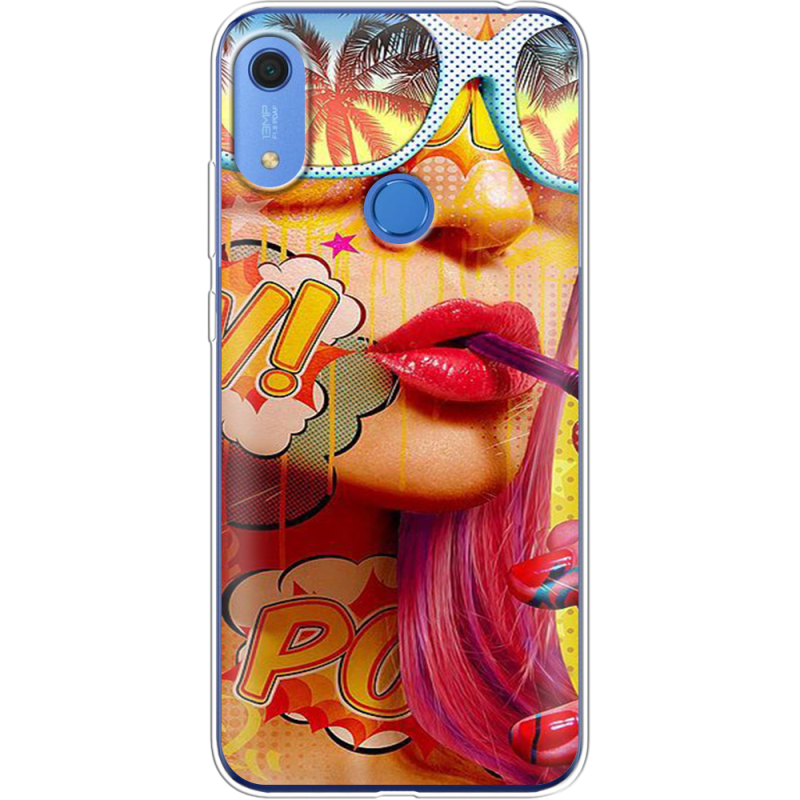 Чехол BoxFace Huawei Y6s Yellow Girl Pop Art