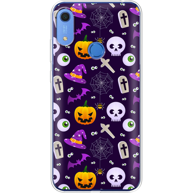 Чехол BoxFace Huawei Y6s Halloween Purple Mood