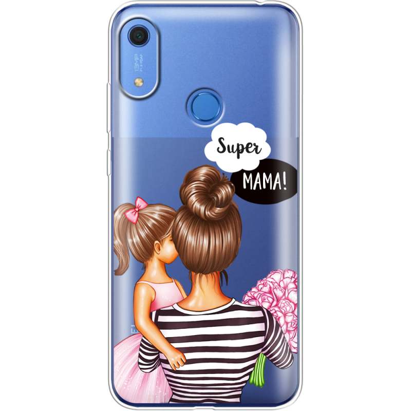 Прозрачный чехол BoxFace Huawei Y6s Super Mama and Daughter