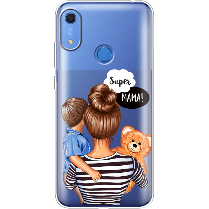 Прозрачный чехол BoxFace Huawei Y6s Super Mama and Son