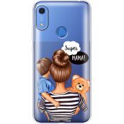 Прозрачный чехол BoxFace Huawei Y6s Super Mama and Son