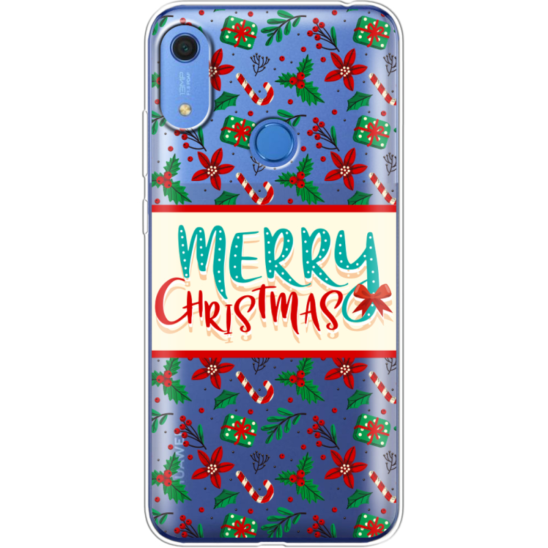 Прозрачный чехол BoxFace Huawei Y6s Vintage Christmas Pattern