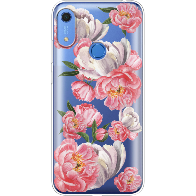 Прозрачный чехол BoxFace Huawei Y6s Peony Watercolor Style