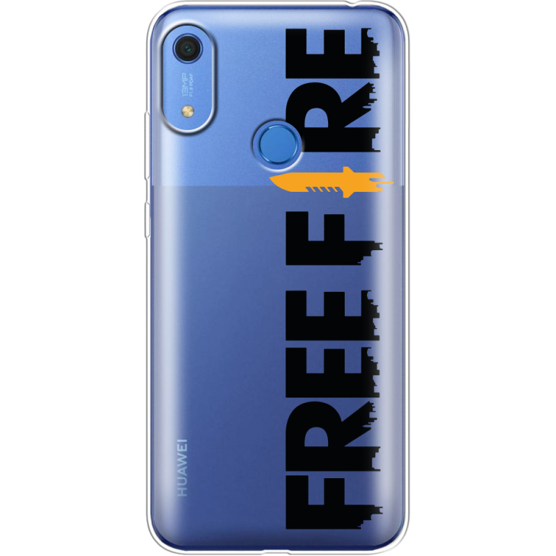 Прозрачный чехол BoxFace Huawei Y6s Free Fire Black Logo