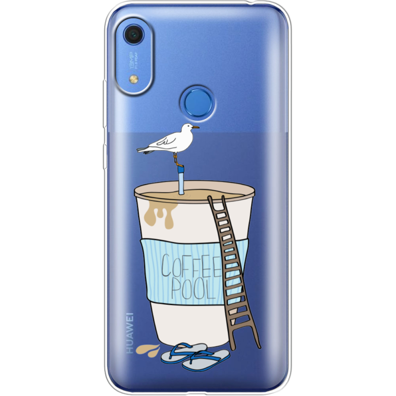 Прозрачный чехол BoxFace Huawei Y6s Segull in Cofee Pool