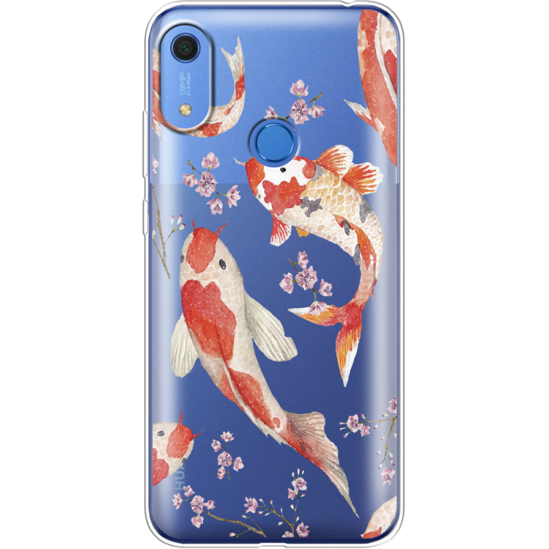 Прозрачный чехол BoxFace Huawei Y6s Japanese Koi Fish