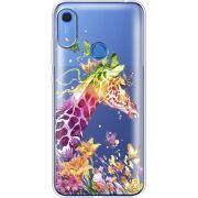 Прозрачный чехол BoxFace Huawei Y6s Colorful Giraffe