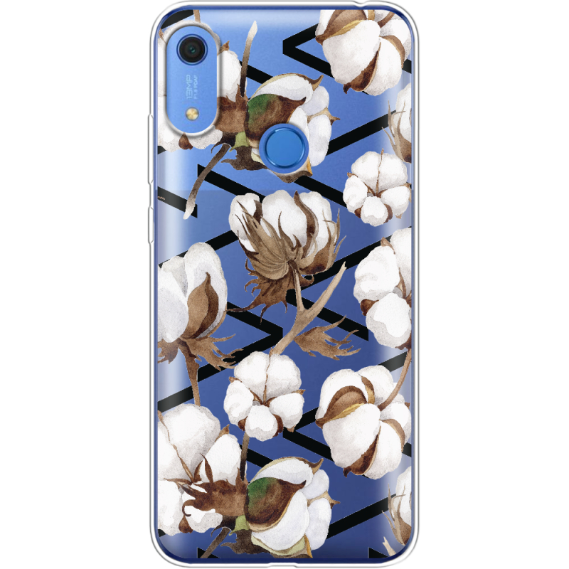 Прозрачный чехол BoxFace Huawei Y6s Cotton flowers