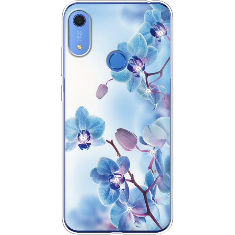 Чехол со стразами Huawei Y6s Orchids