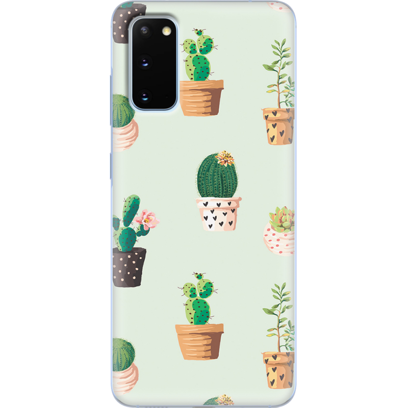 Чехол BoxFace Samsung G980 Galaxy S20 L-green Cacti