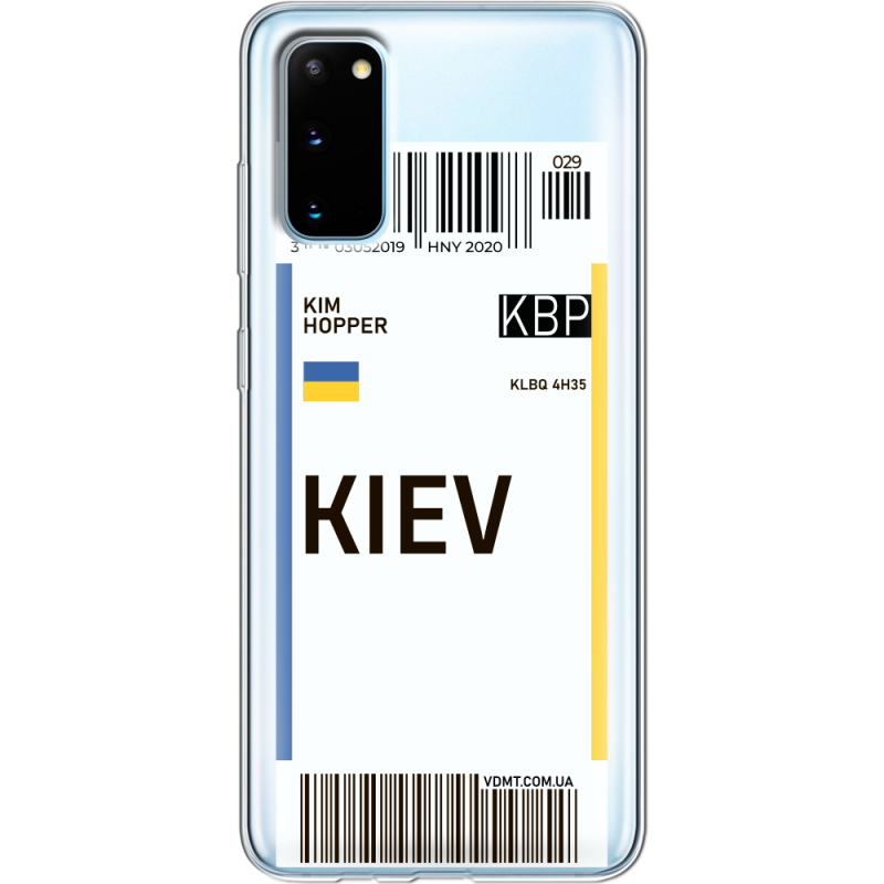 Прозрачный чехол BoxFace Samsung G980 Galaxy S20 Ticket Kiev